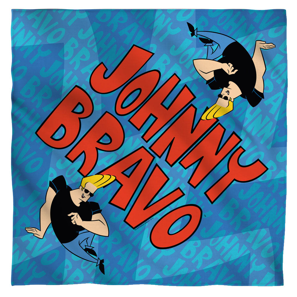 Johnny Bravo Logo Repeat Bandana