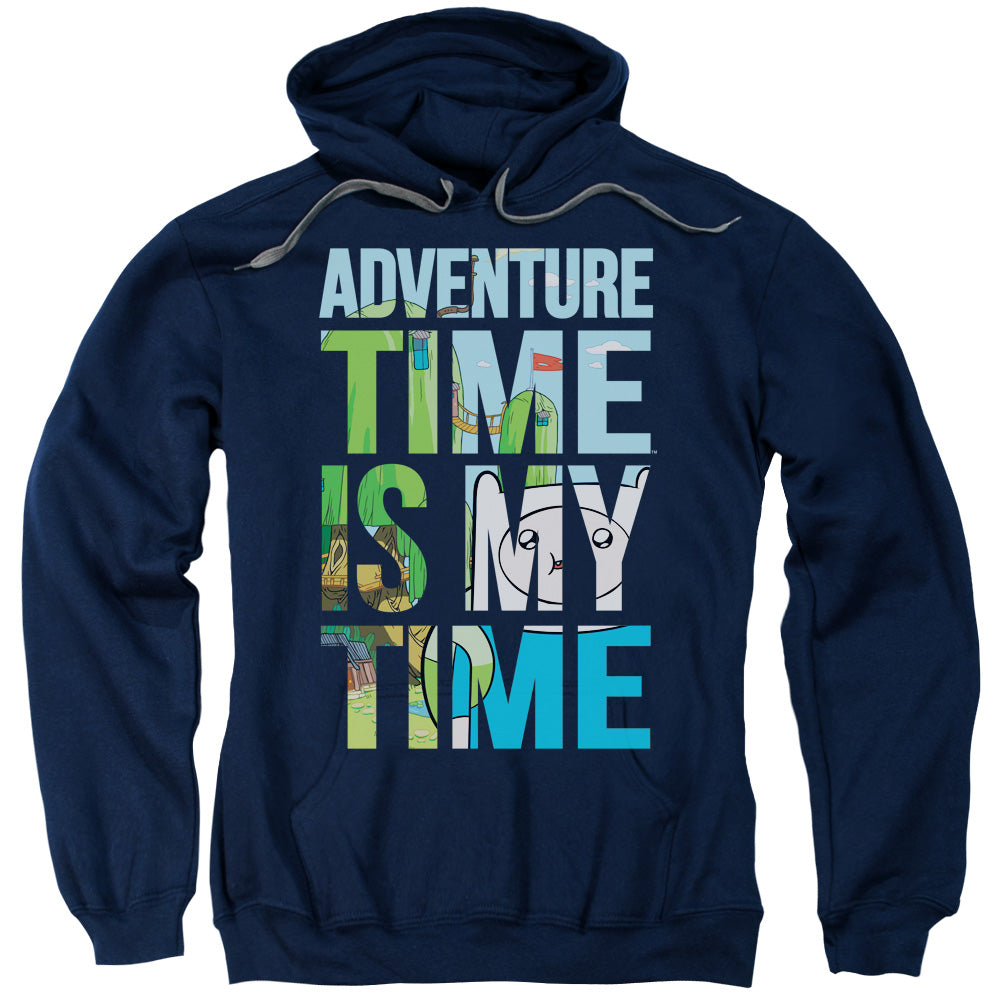 Adventure Time My Time Mens Hoodie Navy Blue