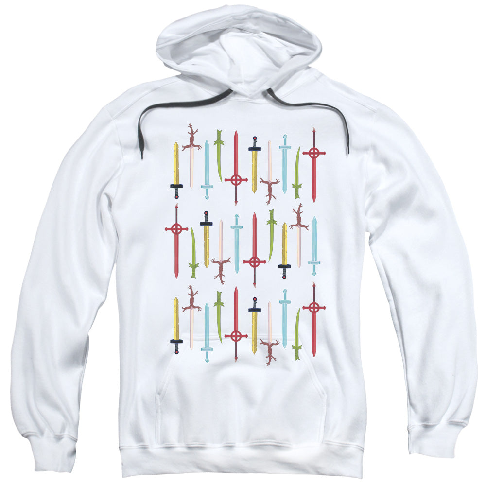 Adventure Time Swords Mens Hoodie White