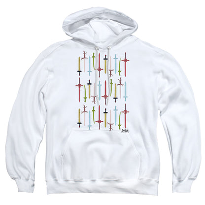 Adventure Time Swords Mens Hoodie White