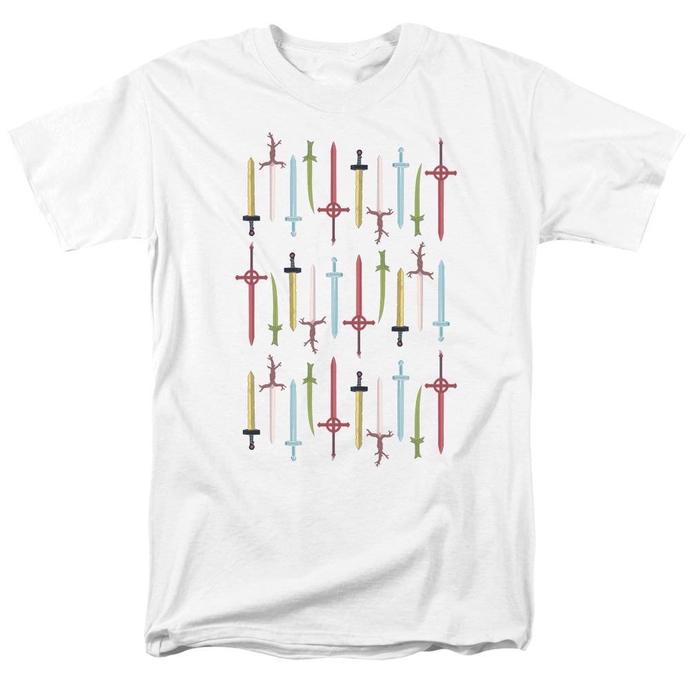 Adventure Time Swords Mens T Shirt White