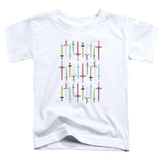 Adventure Time Swords Toddler Kids Youth T Shirt White