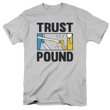 Load image into Gallery viewer, Adventure Time Trust Pound Mens T Shirt Silver