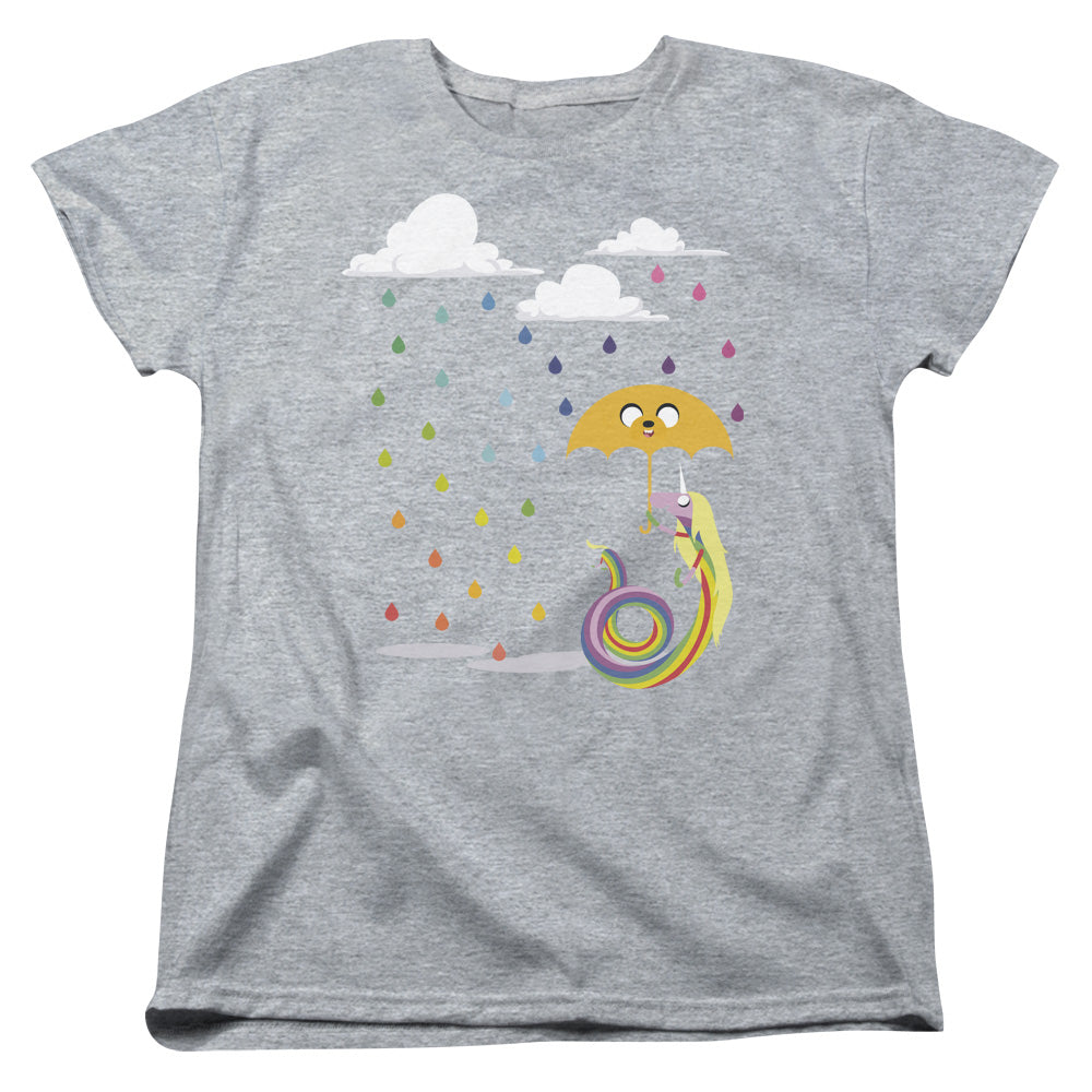 Adventure Time Lady in the Rain Womens T Shirt Athletic Heather