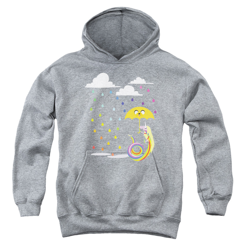 Adventure Time Lady in the Rain Kids Youth Hoodie Athletic Heather