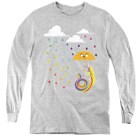 Adventure Time Lady in the Rain Long Sleeve Kids Youth T Shirt Athletic Heather