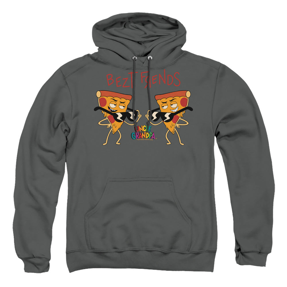 Uncle Grandpa Bezt Frends Mens Hoodie Charcoal Officially Licensed