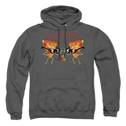 Uncle Grandpa Bezt Frends Mens Hoodie Charcoal Officially Licensed