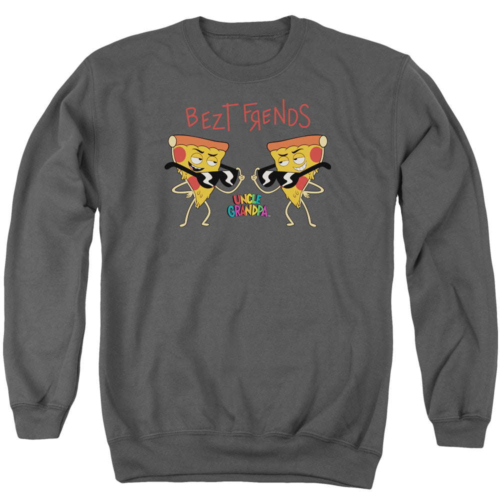 Uncle Grandpa Bezt Frends Mens Crewneck Sweatshirt Charcoal