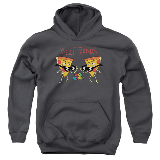 Uncle Grandpa Bezt Frends Kids Youth Hoodie Charcoal