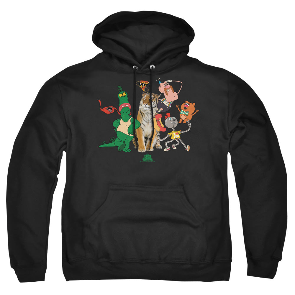 Uncle Grandpa Group Mens Hoodie Black Officially Licensed