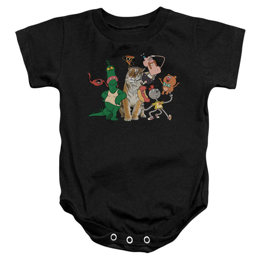 Uncle Grandpa Group Infant Baby Snapsuit Black