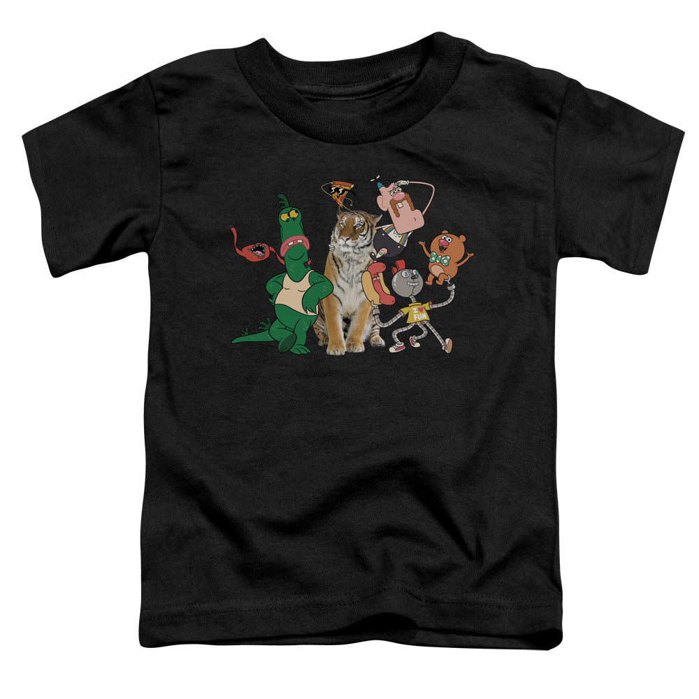 Uncle Grandpa Group Toddler Kids Youth T Shirt Black