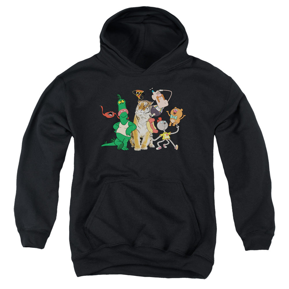 Uncle Grandpa Group Kids Youth Hoodie Black