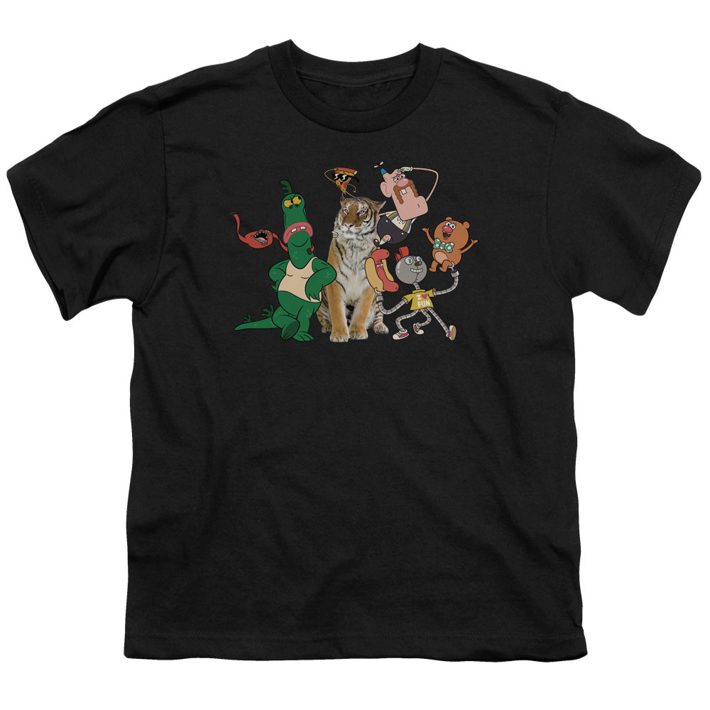 Uncle Grandpa Group Kids Youth T Shirt Black
