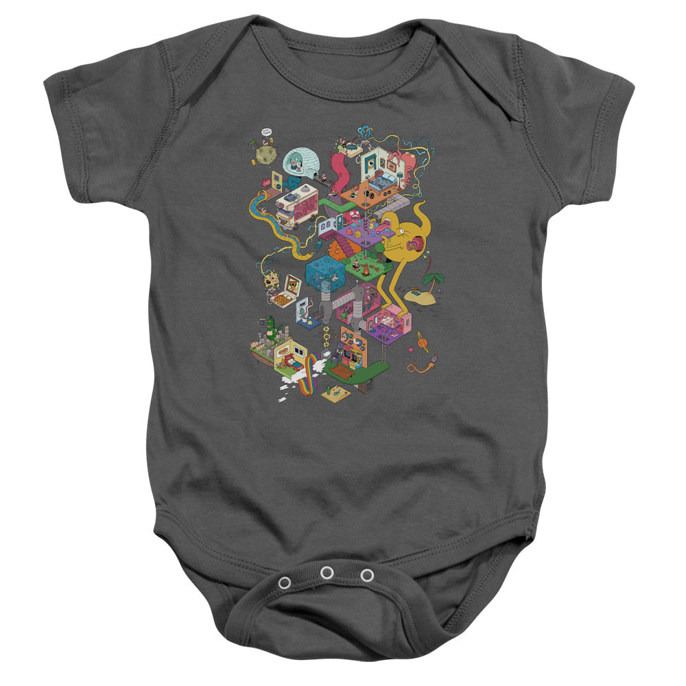 Uncle Grandpa Inside the Rv Infant Baby Snapsuit Charcoal