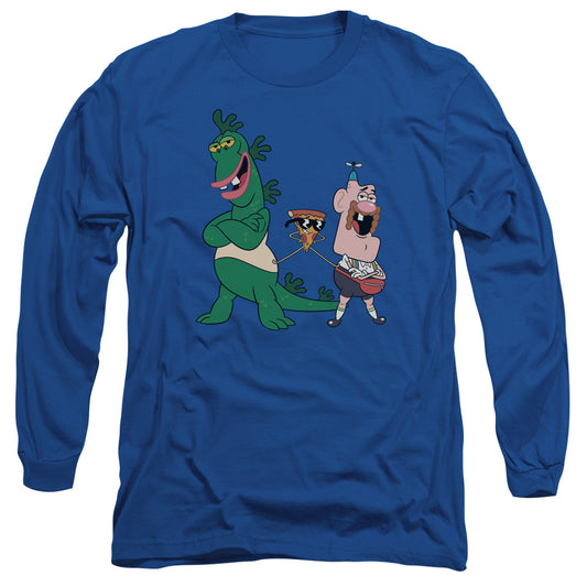 Uncle Grandpa the Guys Mens Long Sleeve Shirt Royal Blue