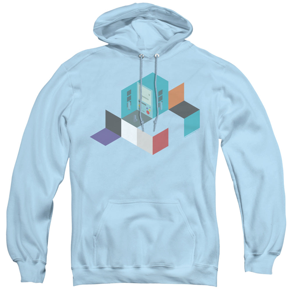 Adventure Time Bmo Blocks Mens Hoodie Light Blue