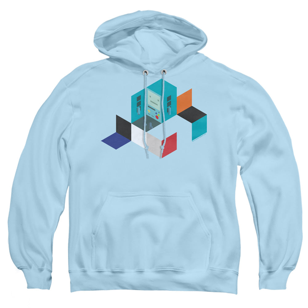 Adventure Time Bmo Blocks Mens Hoodie Light Blue