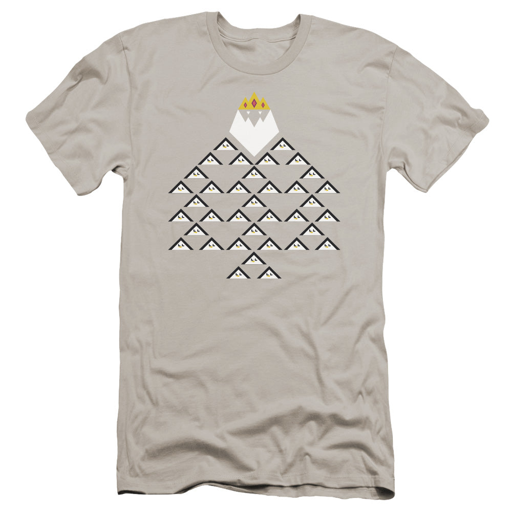 Adventure Time Ice King Triangle Premium Bella Canvas Slim Fit Mens T Shirt Silver