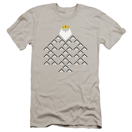 Adventure Time Ice King Triangle Premium Bella Canvas Slim Fit Mens T Shirt Silver