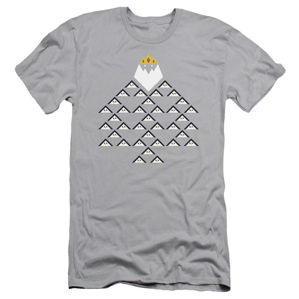 Adventure Time Ice King Triangle Slim Fit Mens T Shirt Silver