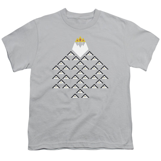 Adventure Time Ice King Triangle Kids Youth T Shirt Silver