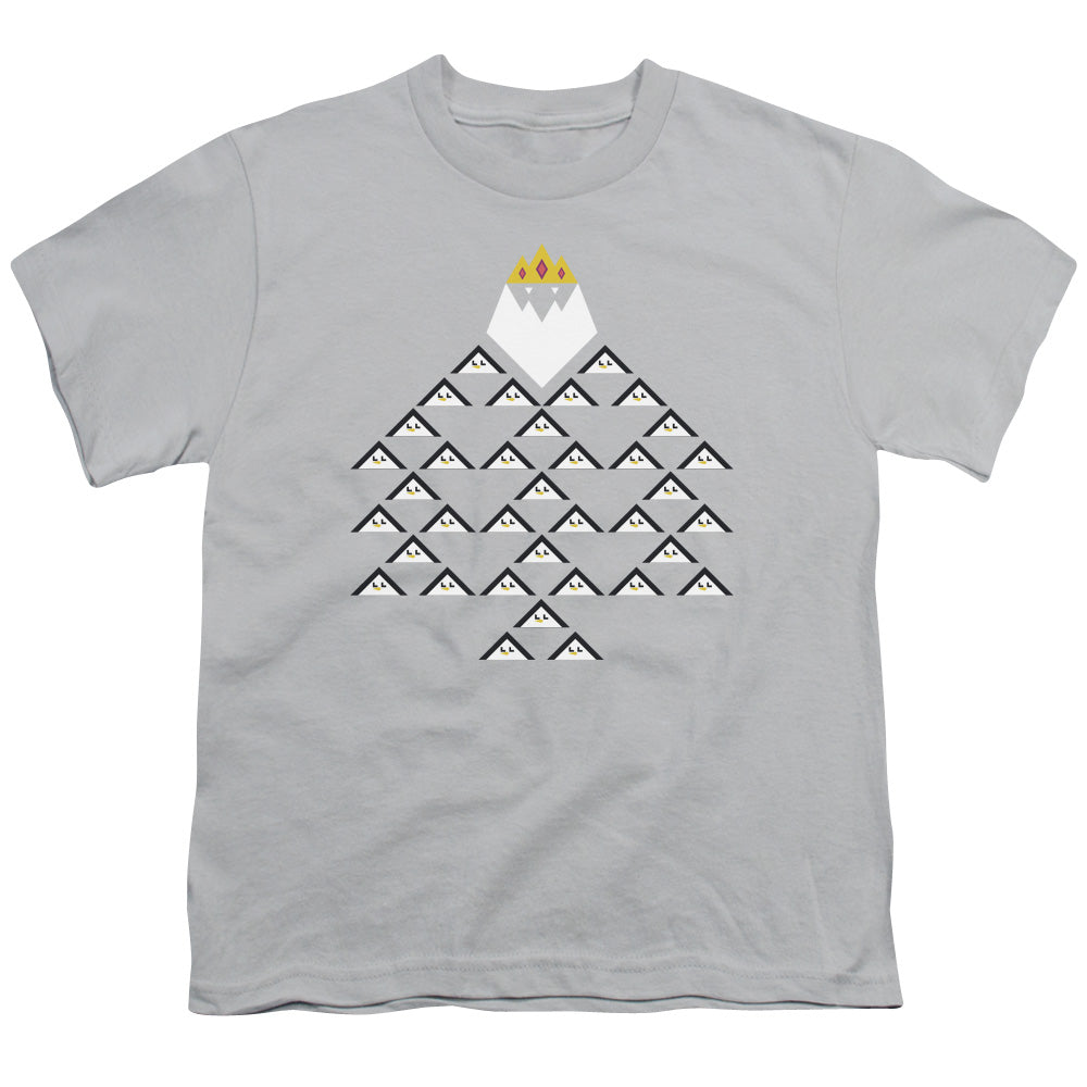 Adventure Time Ice King Triangle Kids Youth T Shirt Silver