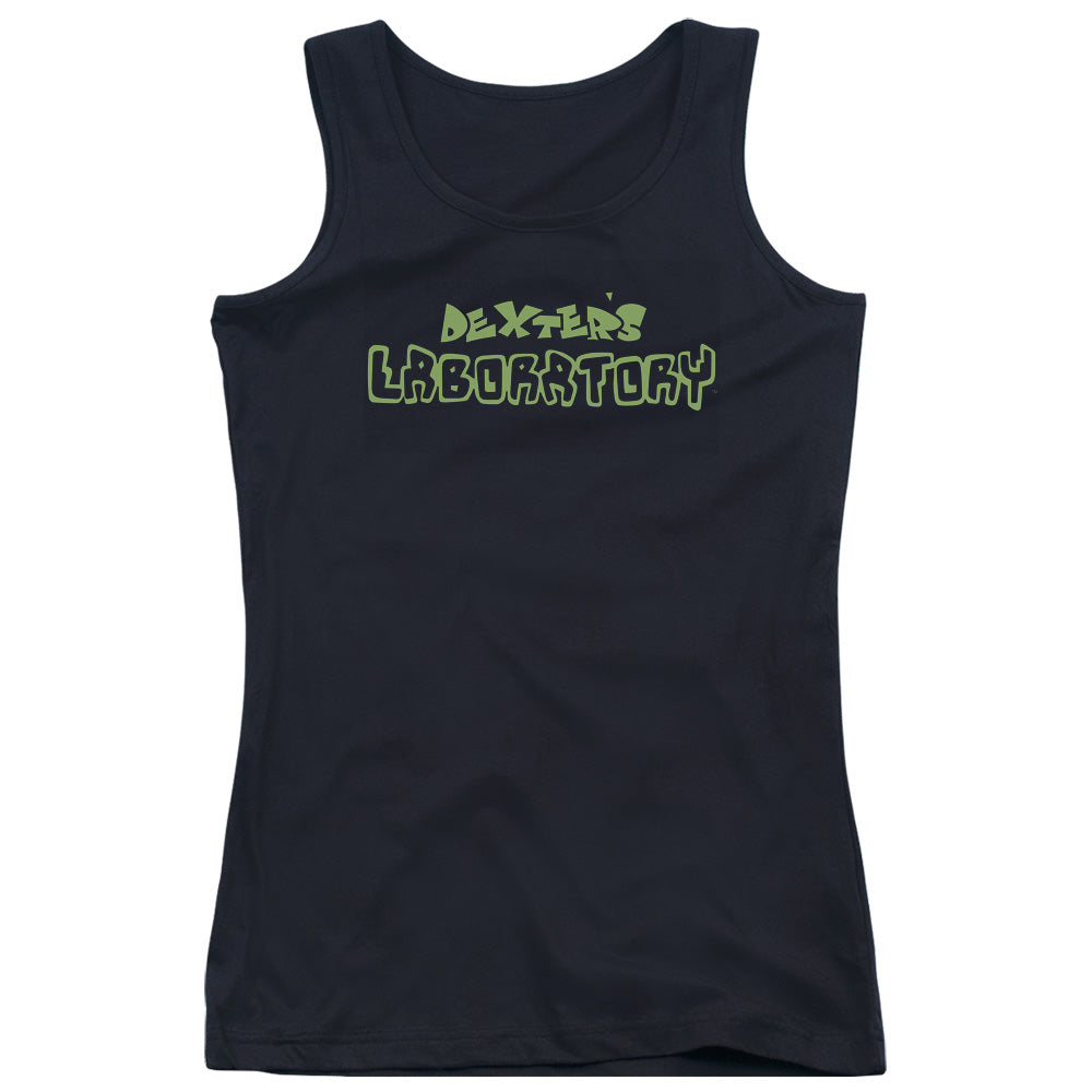 Dexters Laboratory Dexters Logo Womens Tank Top Shirt Black