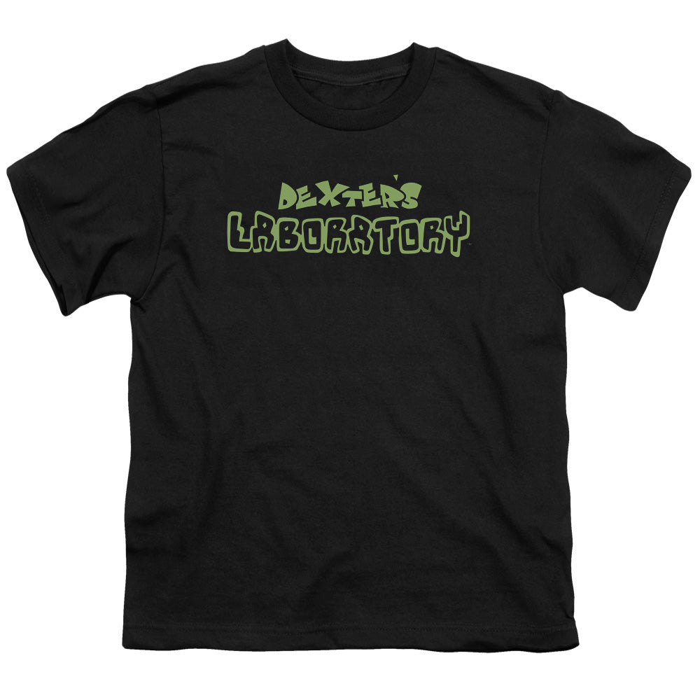Dexters Laboratory Dexters Logo Kids Youth T Shirt Black