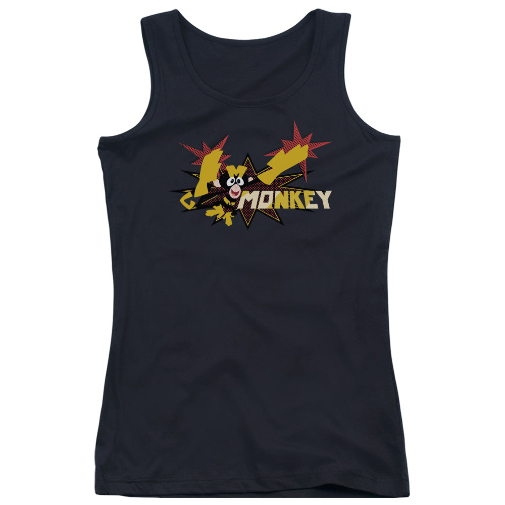 Dexters Laboratory Monkey Womens Tank Top Shirt Black