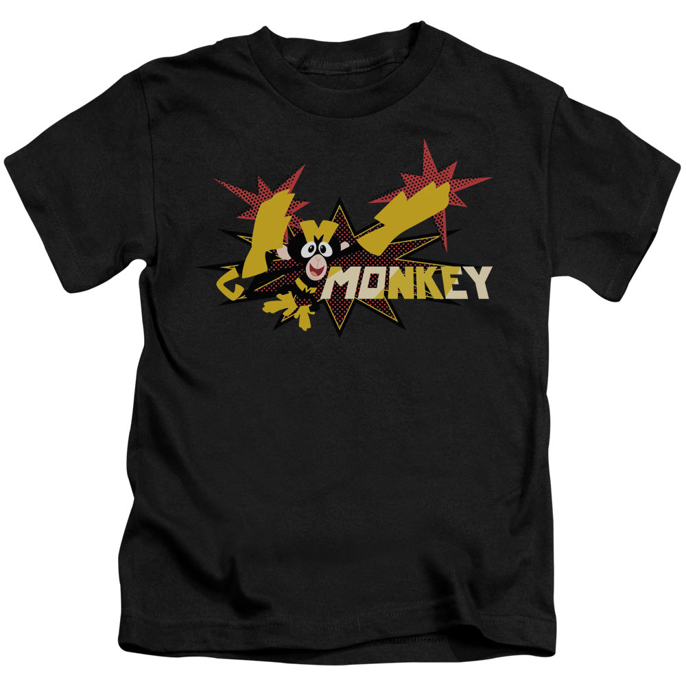 Dexters Laboratory Monkey Juvenile Kids Youth T Shirt Black 