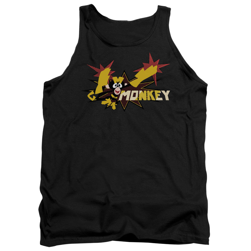 Dexters Laboratory Monkey Mens Tank Top Shirt Black