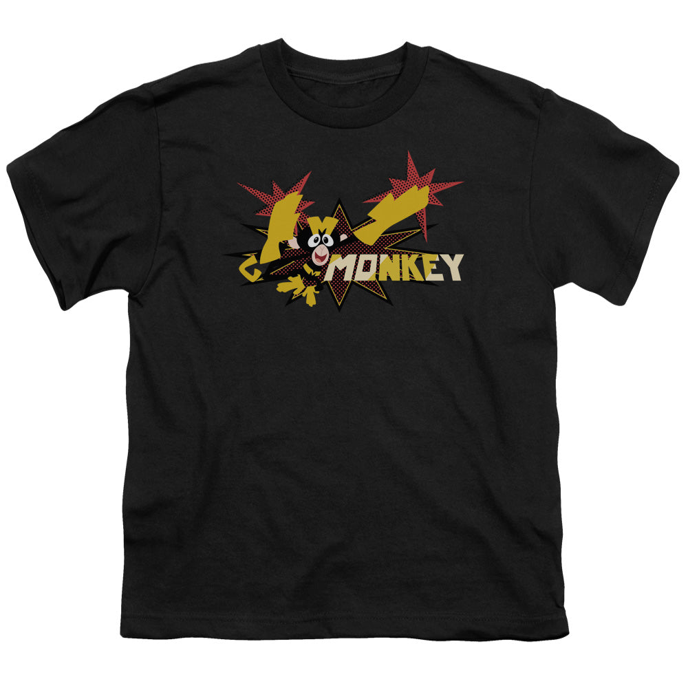 Dexters Laboratory Monkey Kids Youth T Shirt Black