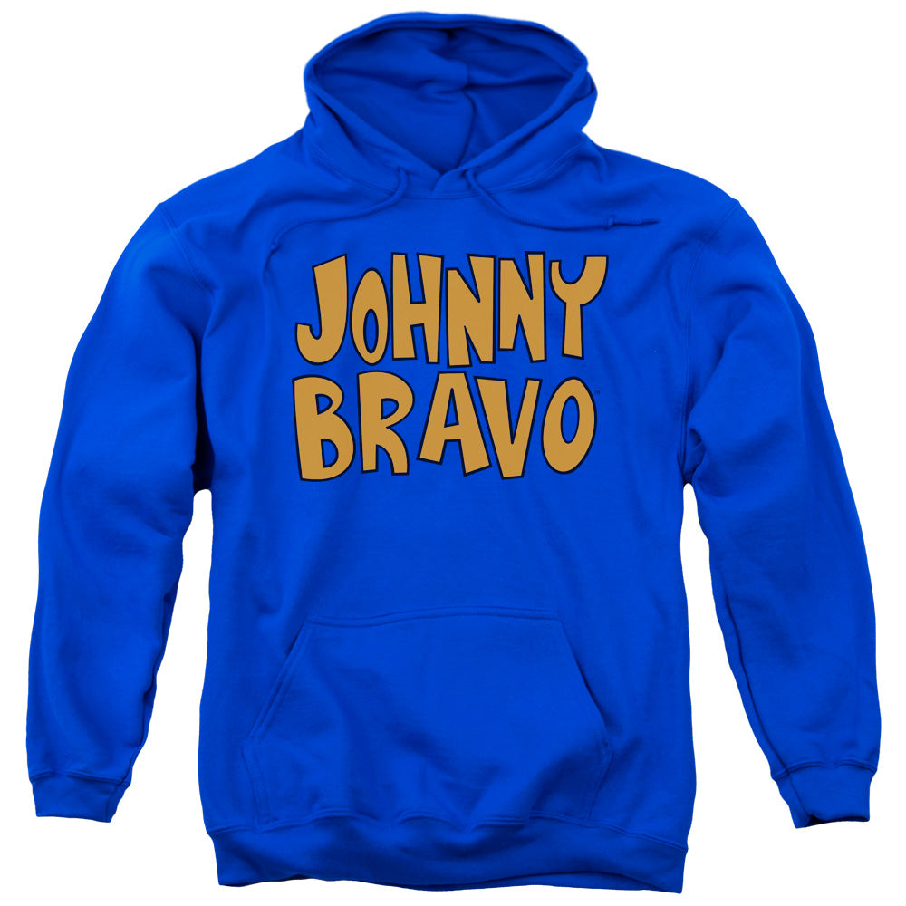 Johnny Bravo Jb Logo Mens Hoodie Royal Blue