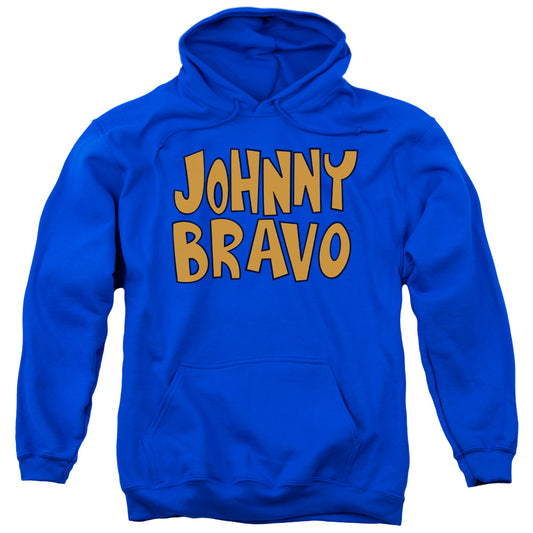 Johnny Bravo Jb Logo Mens Hoodie Royal Blue