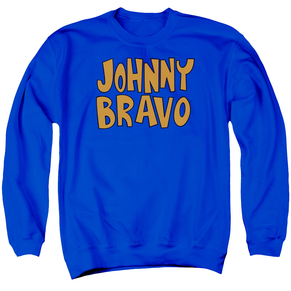 Johnny Bravo Jb Logo Mens Crewneck Sweatshirt Royal Blue