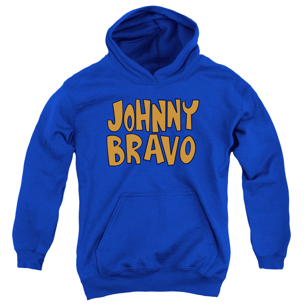 Johnny Bravo Jb Logo Kids Youth Hoodie Royal