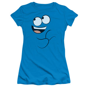 Fosters Home For Imaginary Friends Blue Ile Junior Sheer Cap Sleeve Womens T Shirt Turquoise