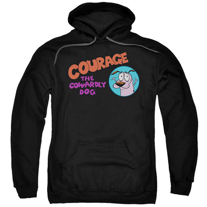 Courage the Cowardly Dog Courage Logo Mens Hoodie Black