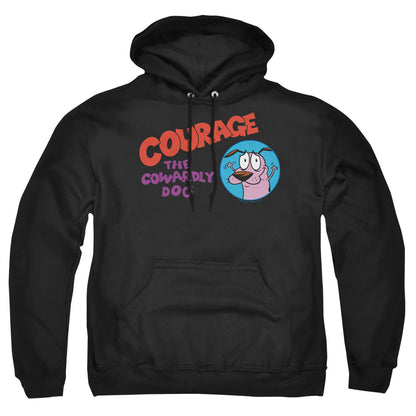 Courage The Cowardly Dog Courage Logo Mens Hoodie Black