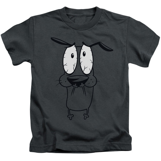 Courage the Cowardly Dog Scared Juvenile Kids Youth T Shirt Charcoal (4)