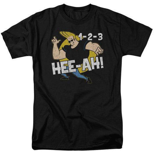 Johnny Bravo 123 Mens T Shirt Black