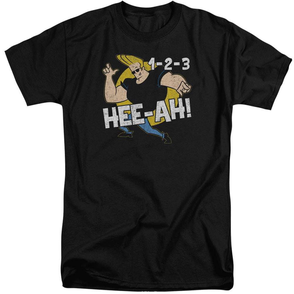 Johnny Bravo 123 Mens Tall T Shirt Black