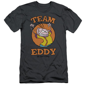 Ed Edd N Eddy Team Eddy Slim Fit Mens T Shirt Charcoal