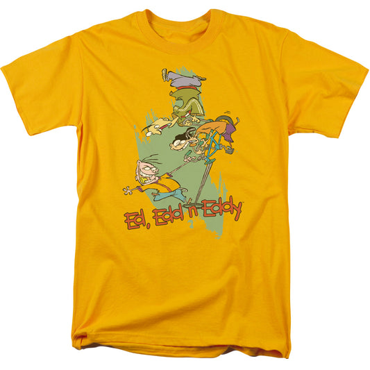 Ed Edd N Eddy Free Fall Mens T Shirt Gold