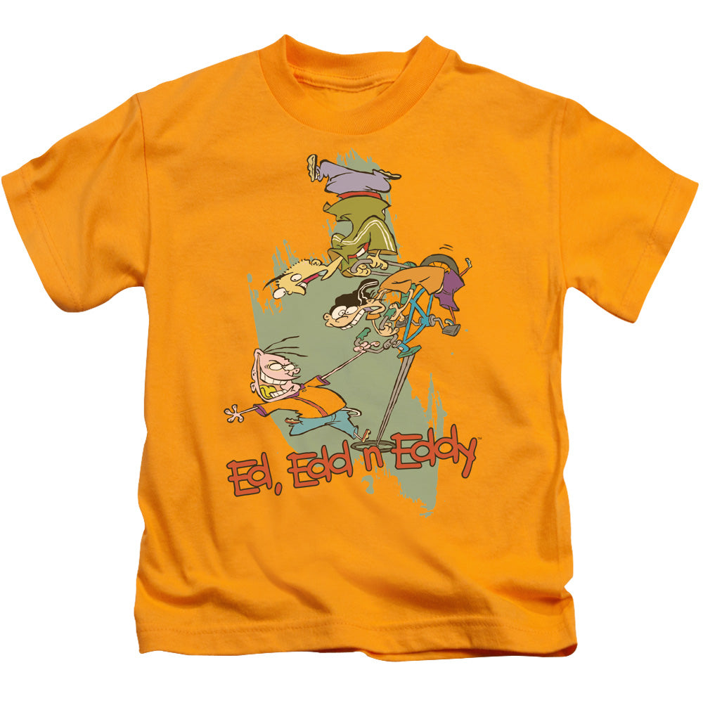 Ed Edd N Eddy Free Fall Juvenile Kids Youth T Shirt Gold 