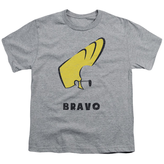Johnny Bravo Johnny Hair Kids Youth T Shirt Athletic Heather