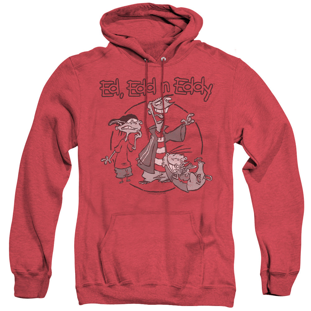 Ed Edd N Eddy Gang Heather Mens Hoodie Red