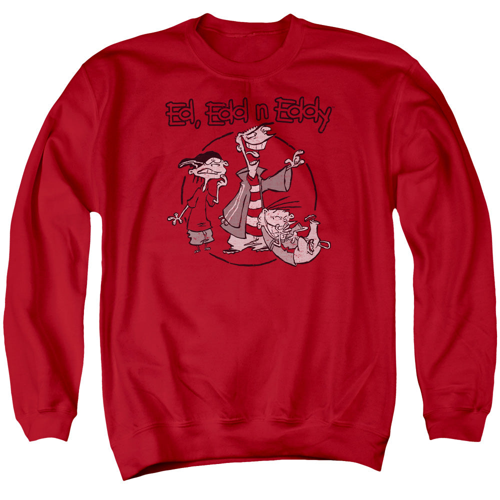 Ed Edd N Eddy Gang Mens Crewneck Sweatshirt Red